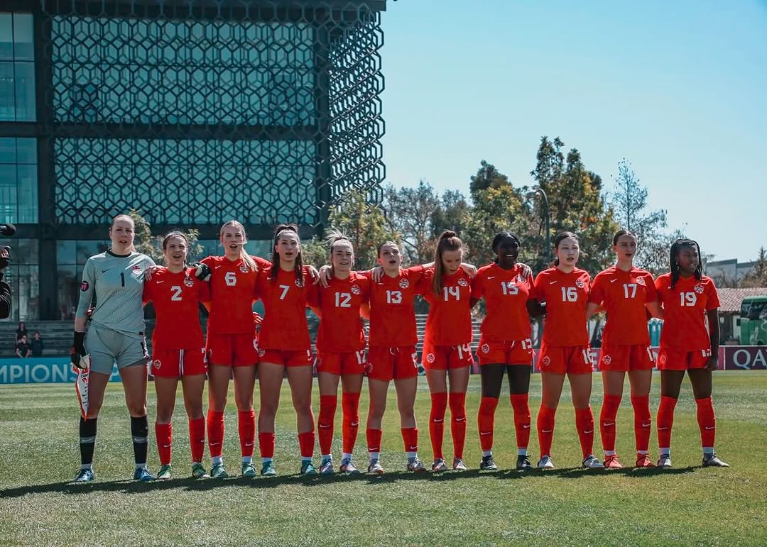 Team Canada lineup with Bridget